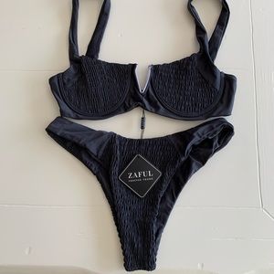 ZAFUL roushed bikini